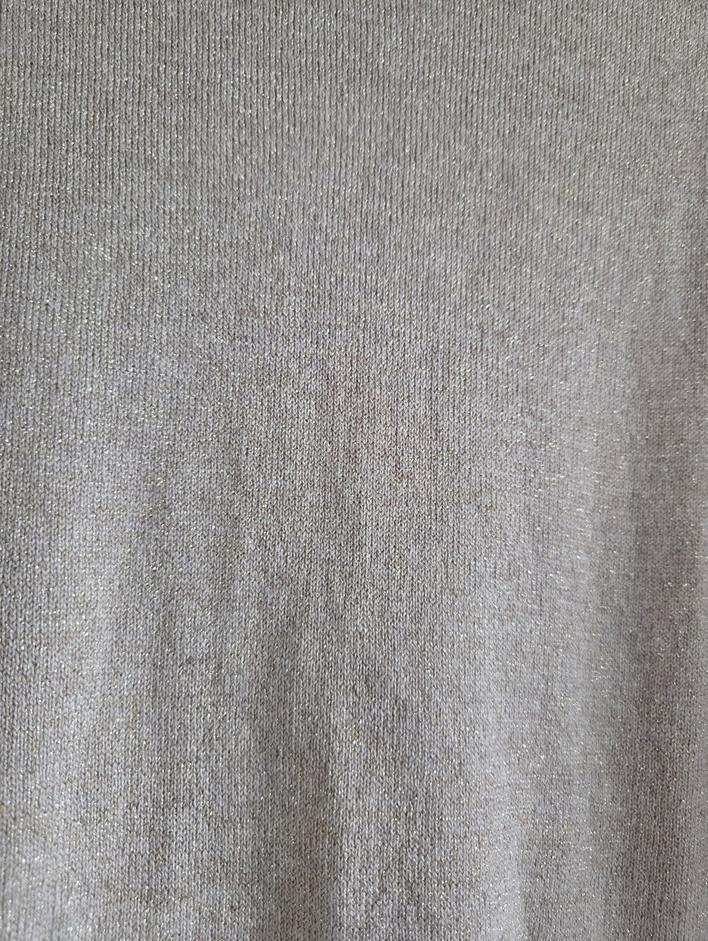 Calvin Klein Gold Metallic Shimmer Mock Neck Sweater M - Picture 2 of 8